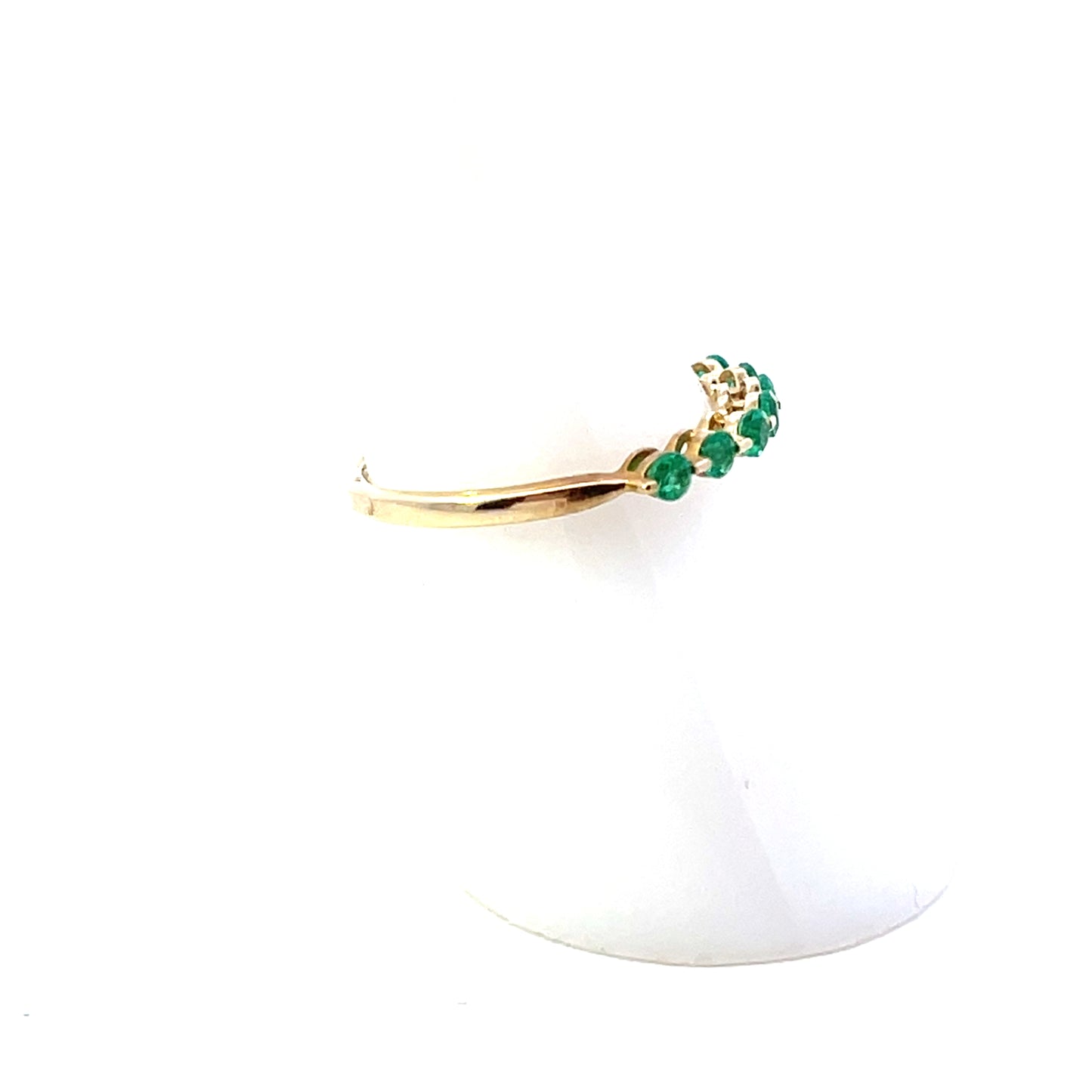 10K YG EMERALD RING BAND (Copy)