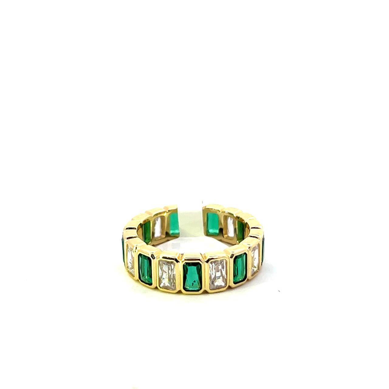 (RECTANGLE WITH BEZEL GREEN
