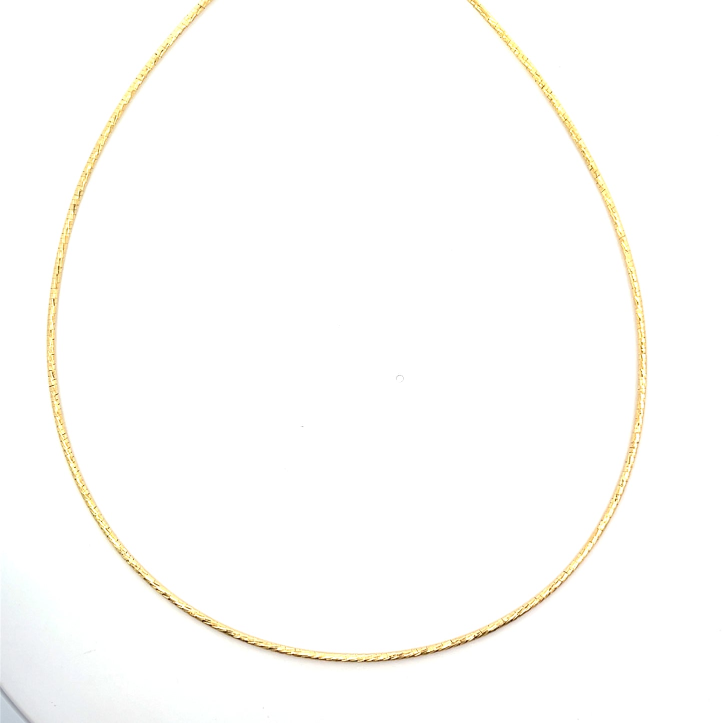 OMEGA TEXTURED NECKLACE 16" SGP