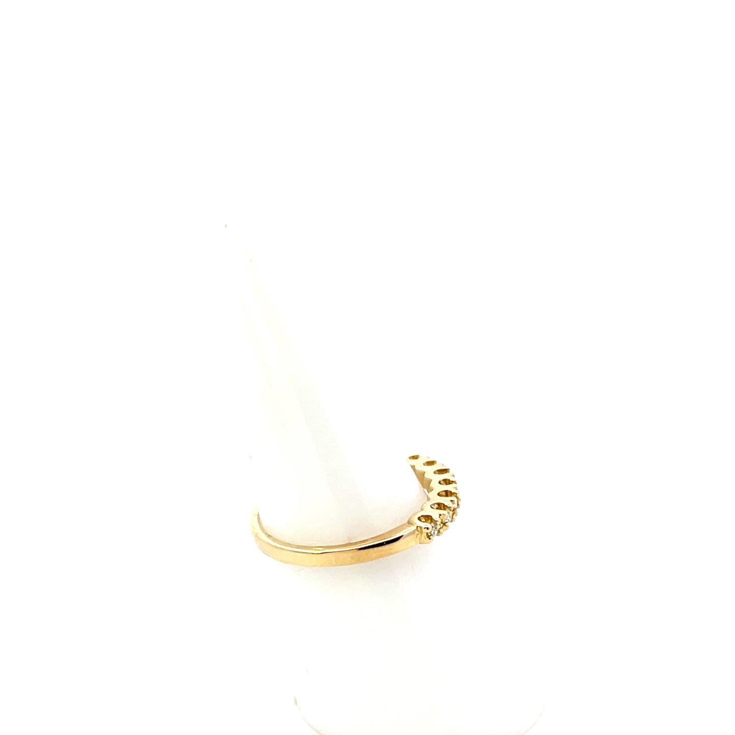 10K YG D-0.10CTW MULTIPLE MINI SOLITARIE RING