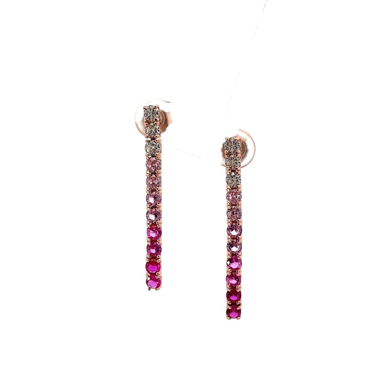 TENNIS OMBRE PINK EARRINGS SGP
