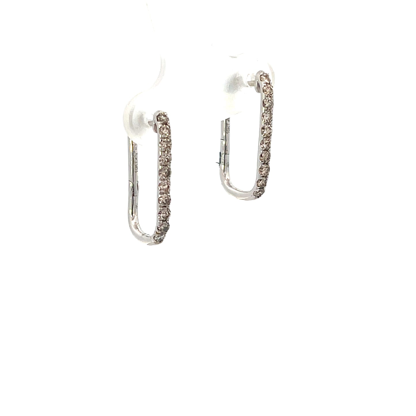 10K WG D-0.50CTW DIAMONS RECTANGULAR HOOPS