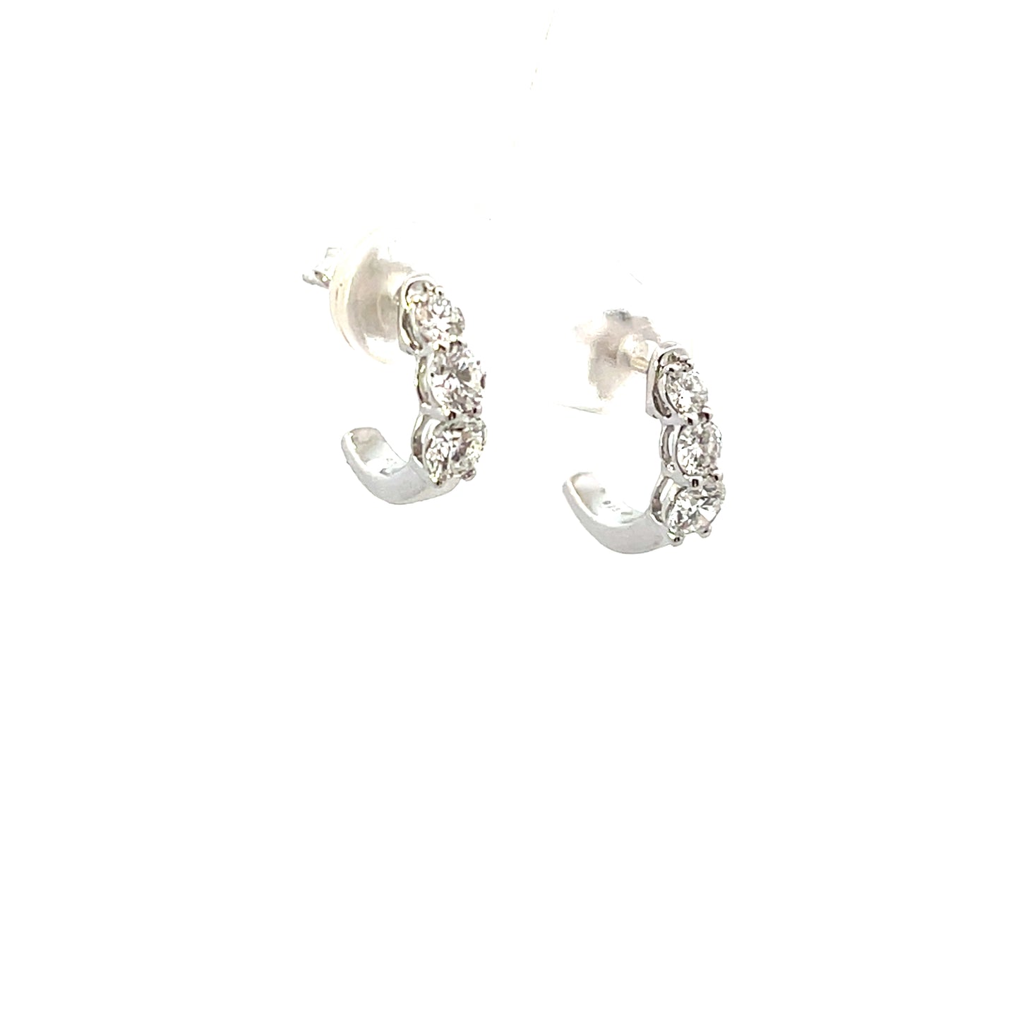 D-1.00CTW LAB DIAMOND LGD DEGRADE HUGGIES 2