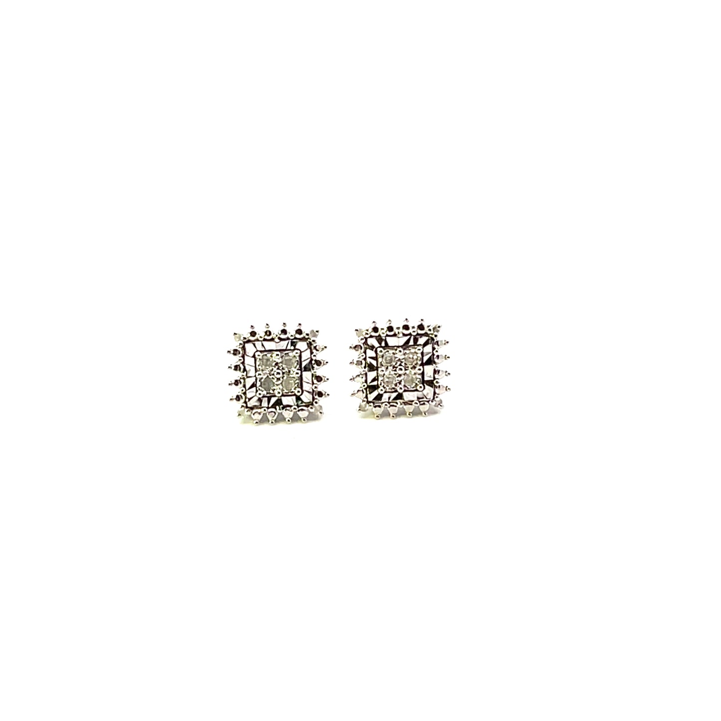 D-1.00CTW LAB DIAMOND LGD SQUARE PAVE STUDS