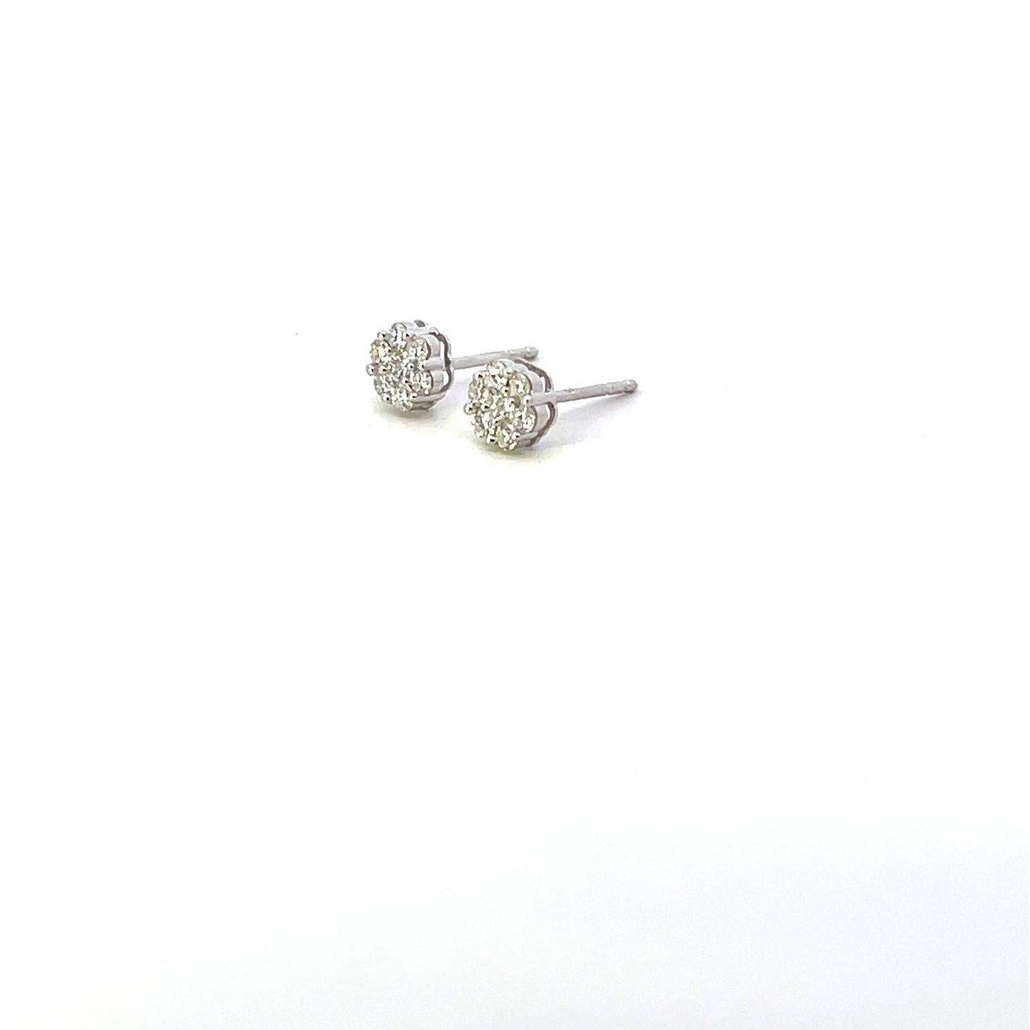 D-0.50CTW LAB DIAMOND LGD FLOWER STUDS