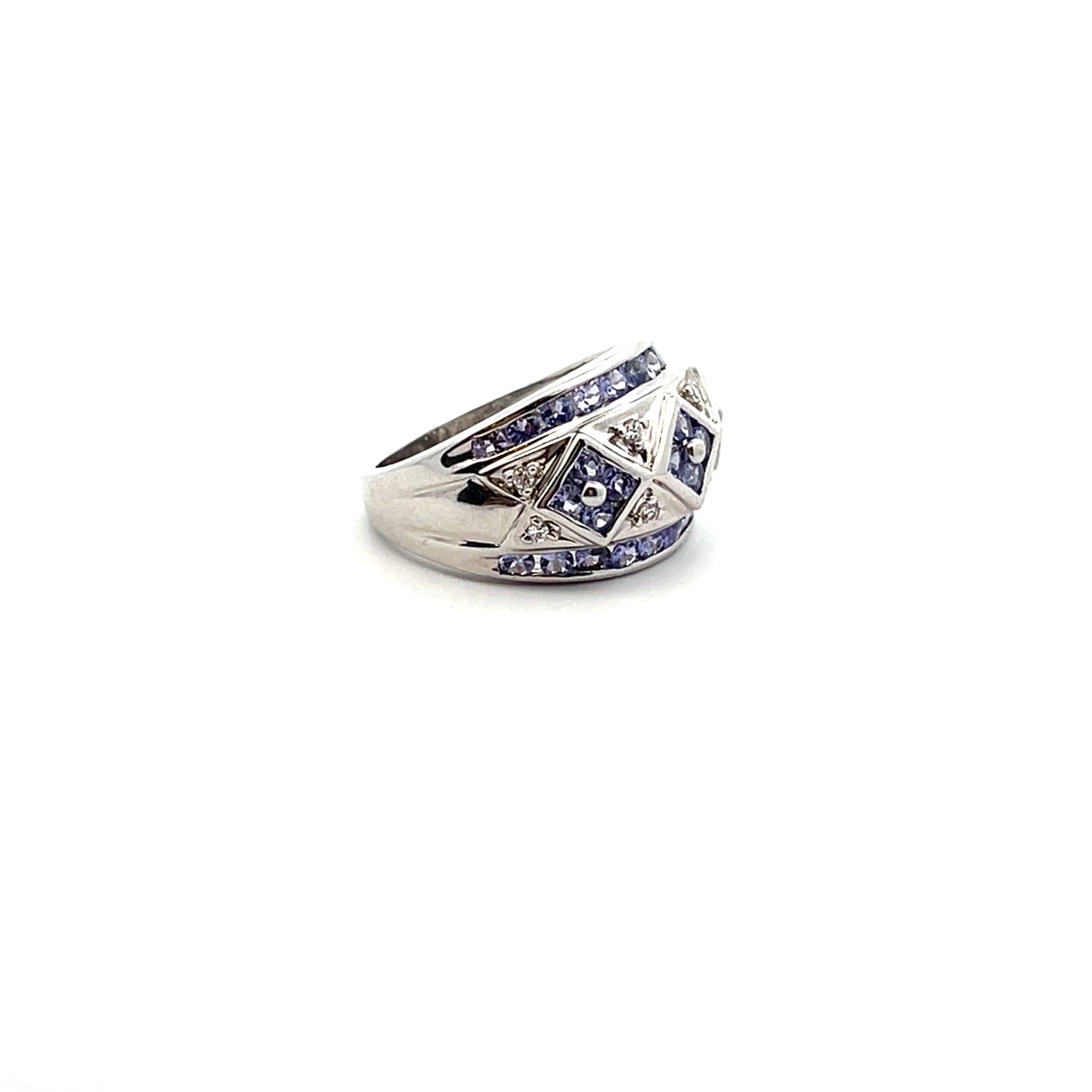 CHUNKY NATURAL TANZANITE RING #7