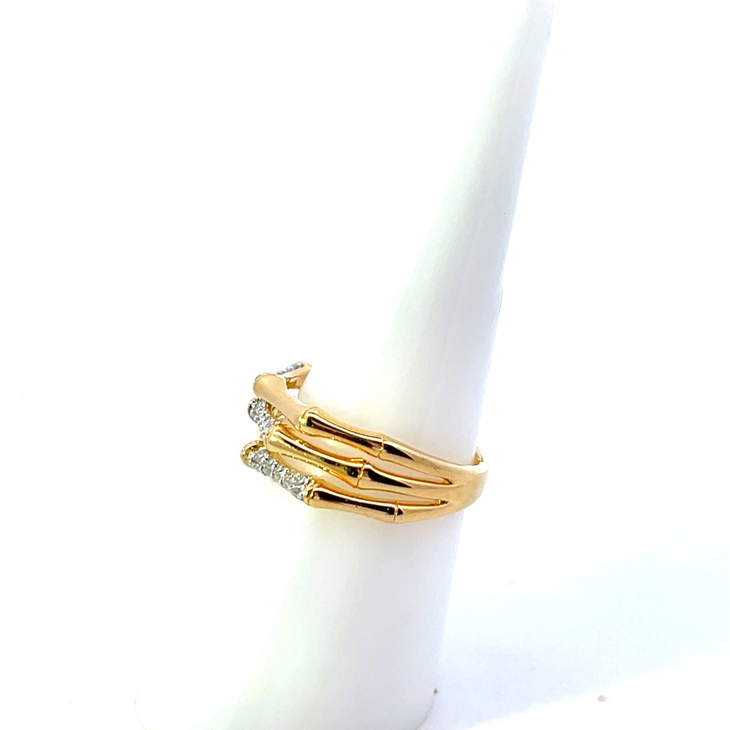 D-0.20 CTW DIAMOND 3 ROW RING #7 SGP