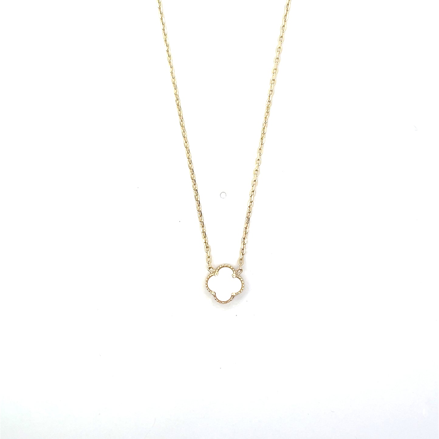 10K YG NACAR SINGLE VAN CLEEF NECKLACE