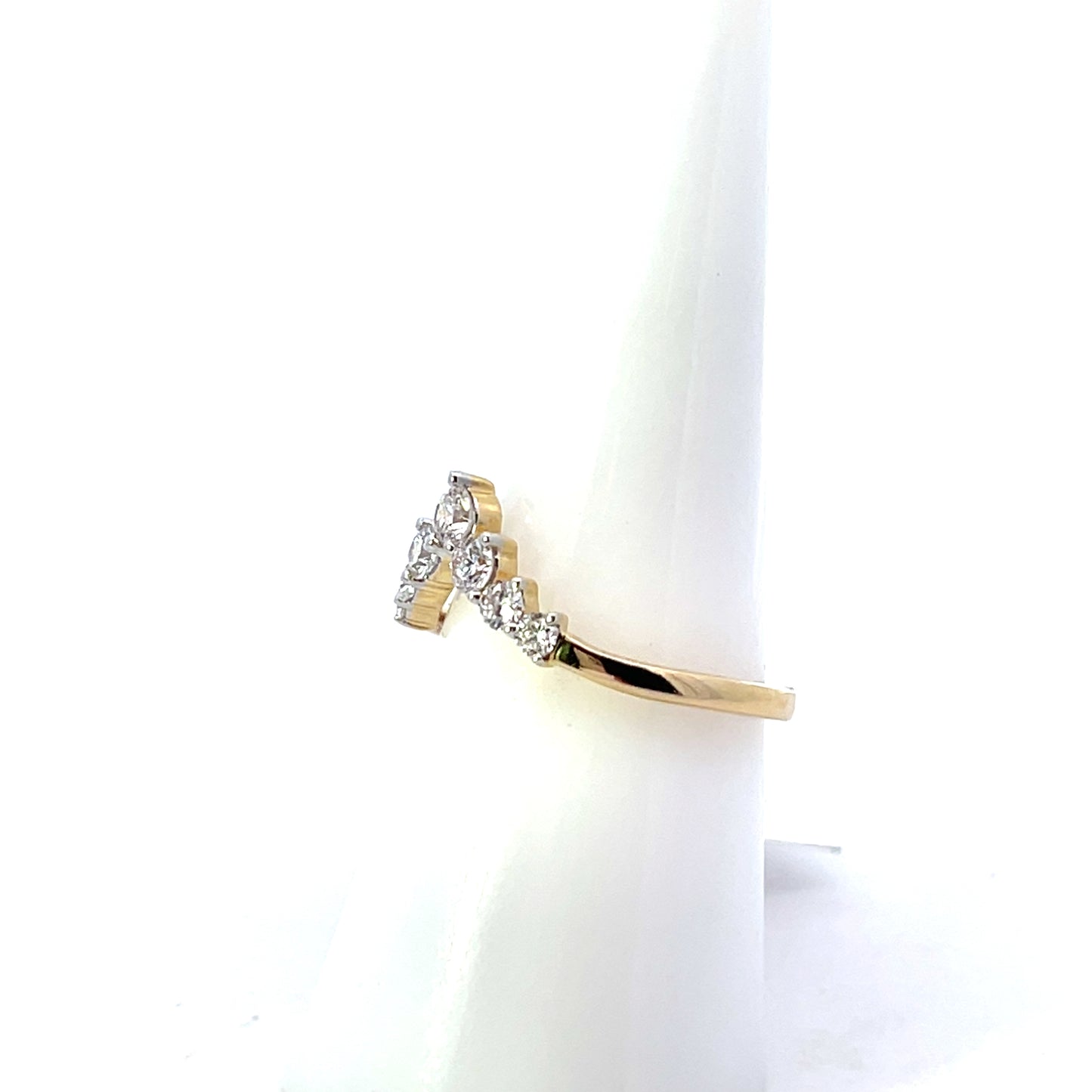 14K YG 0.50CTW LAB DIAMOND LGD 7 DIAMOND ENHANCER RING BAND