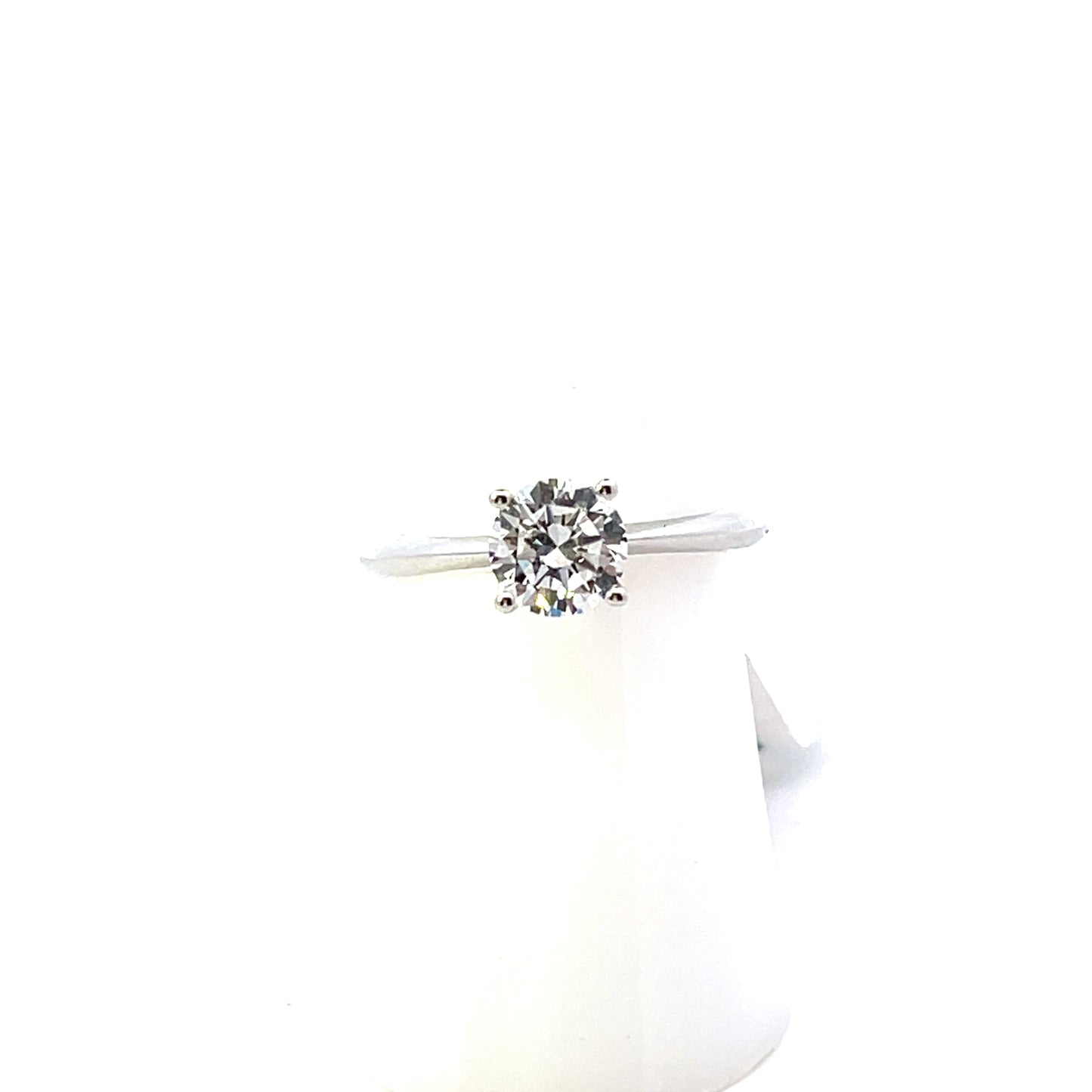 14K WG LGD-1.05CTW ROUND LAB GROW DIAMOND SOLITAIRE ENGAGEMENT RING