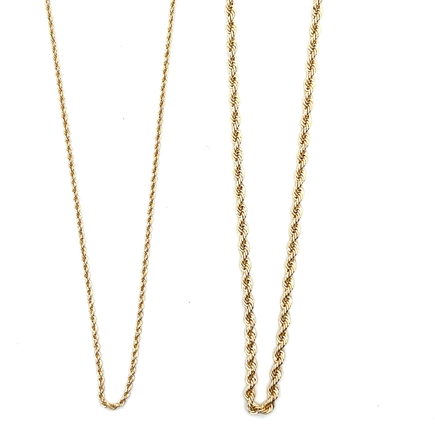 10k THIN ROPE CHAIN