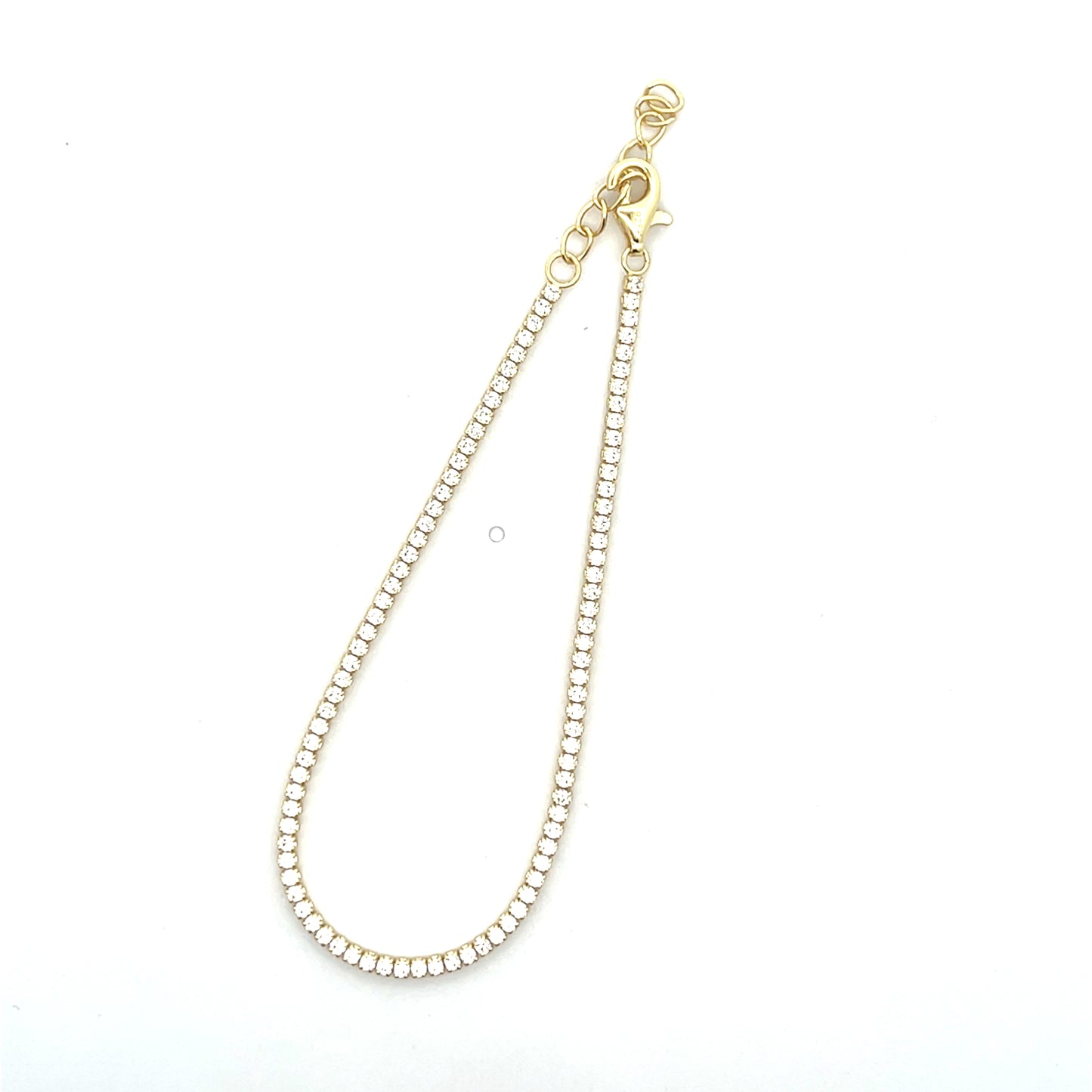 CLEAR ADJUSTABLE 1.5MM TENNIS BRACELET SGP