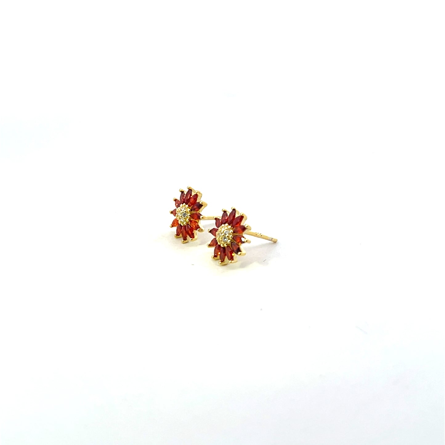SUNFLOWER EARRING STUDS ORANGE SGP