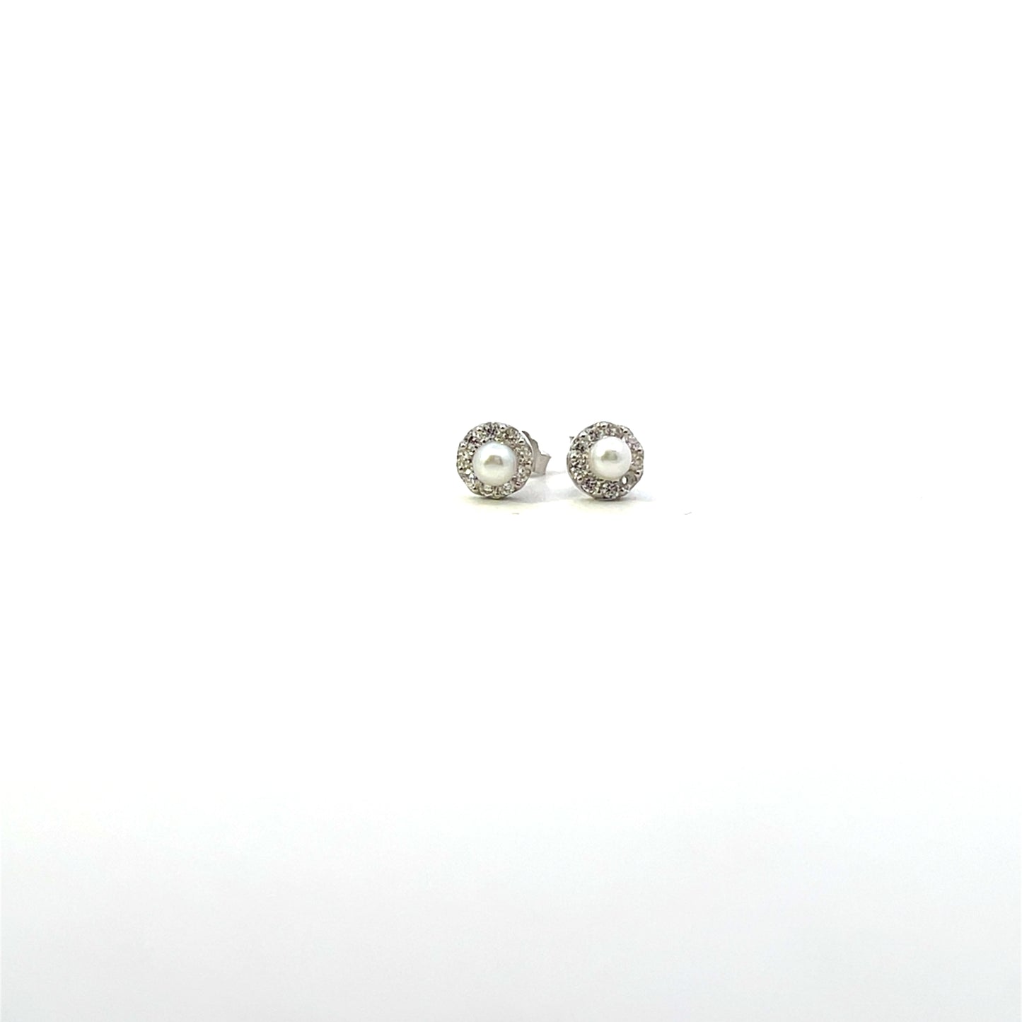 MINI NATURAL PEARL WITH HALO SILVER