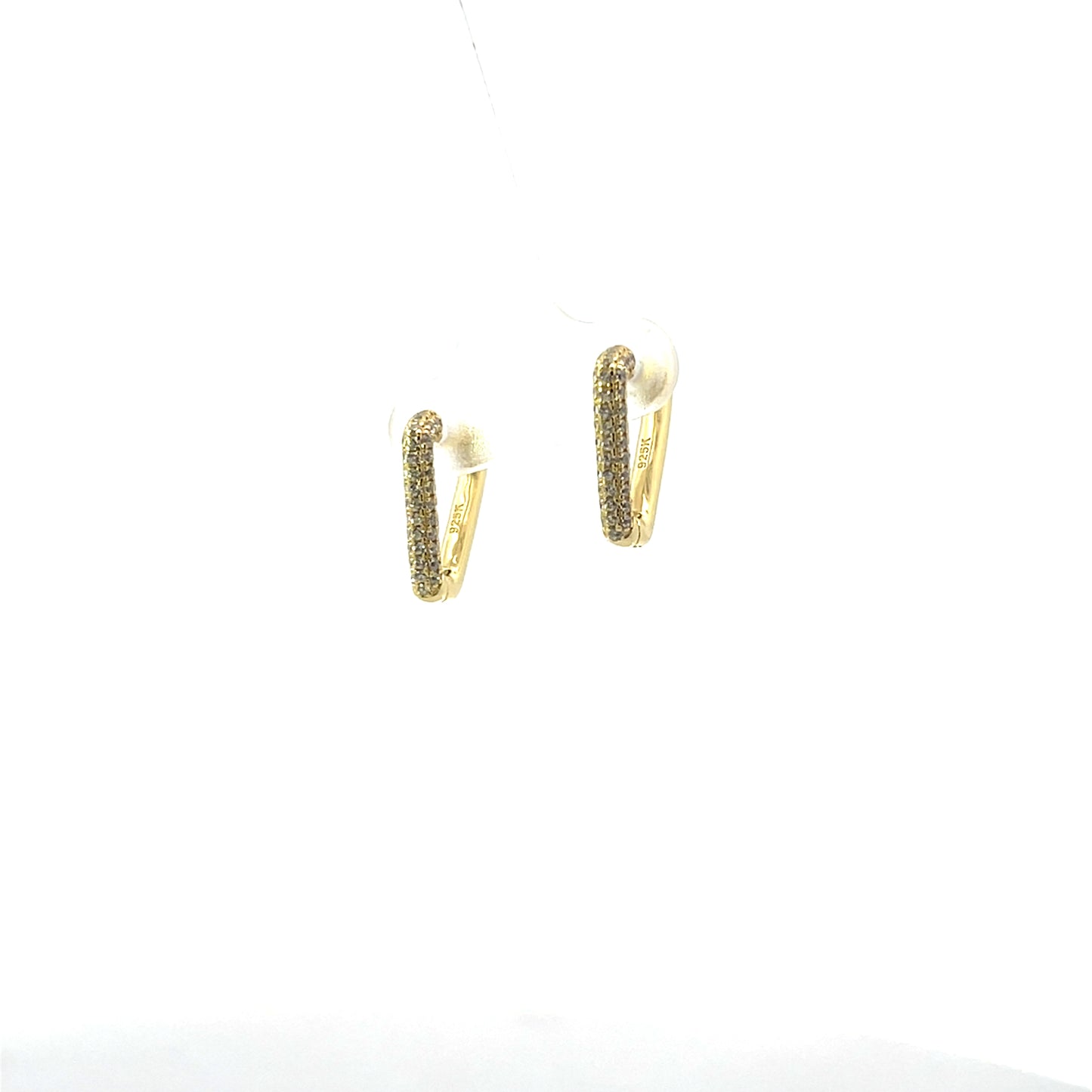TRIANGLE PAVE HOOPS SGP