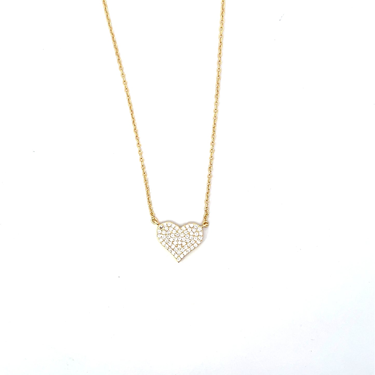 PAVE HEART NECKLACE