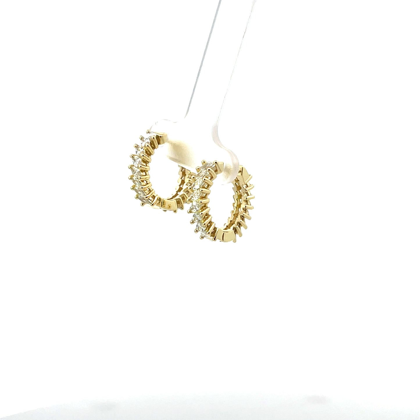 FULL CZ MARQUISE HOOPS SGP