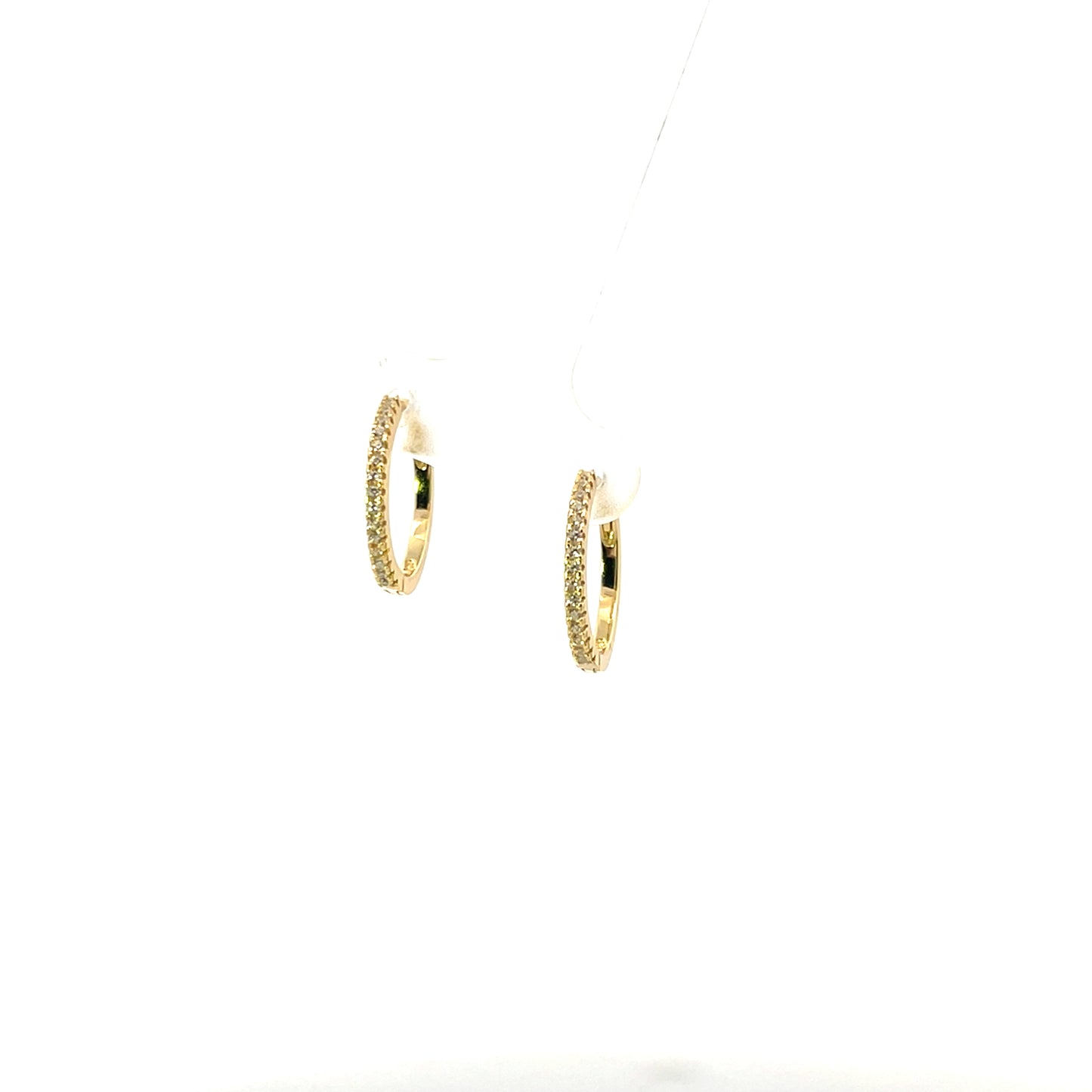 BASIC PAVE MEDIUM HOOPS SGP
