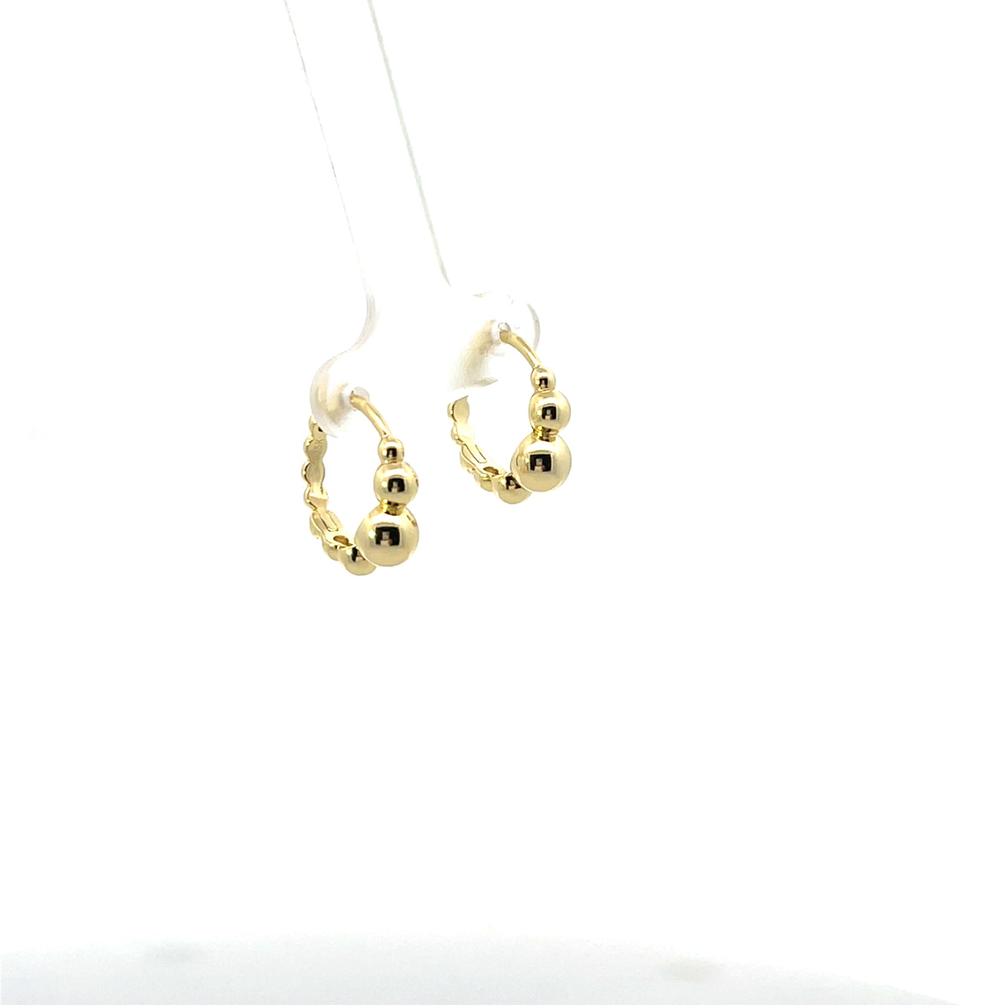 DEGRADE BEADED HOOPS
