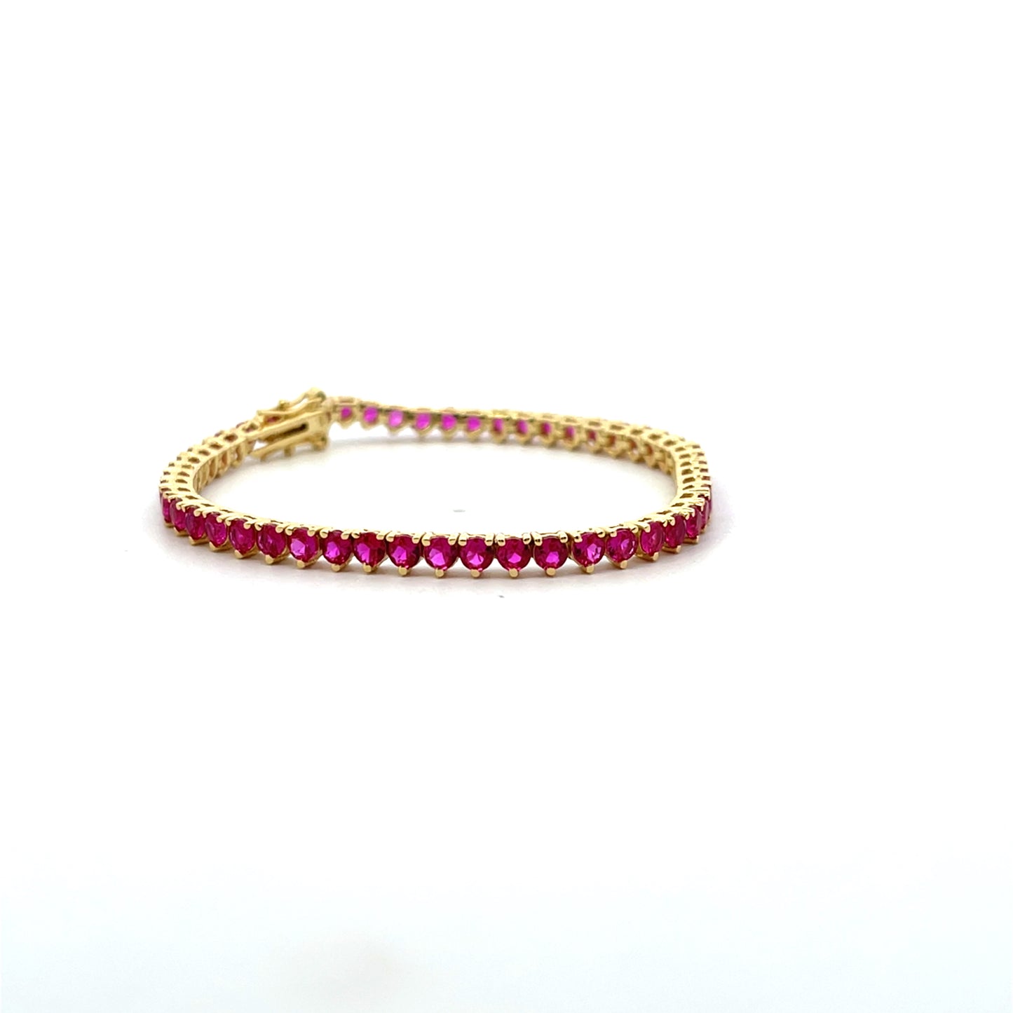 3MM 6.5" PINK TENNIS BRACELET