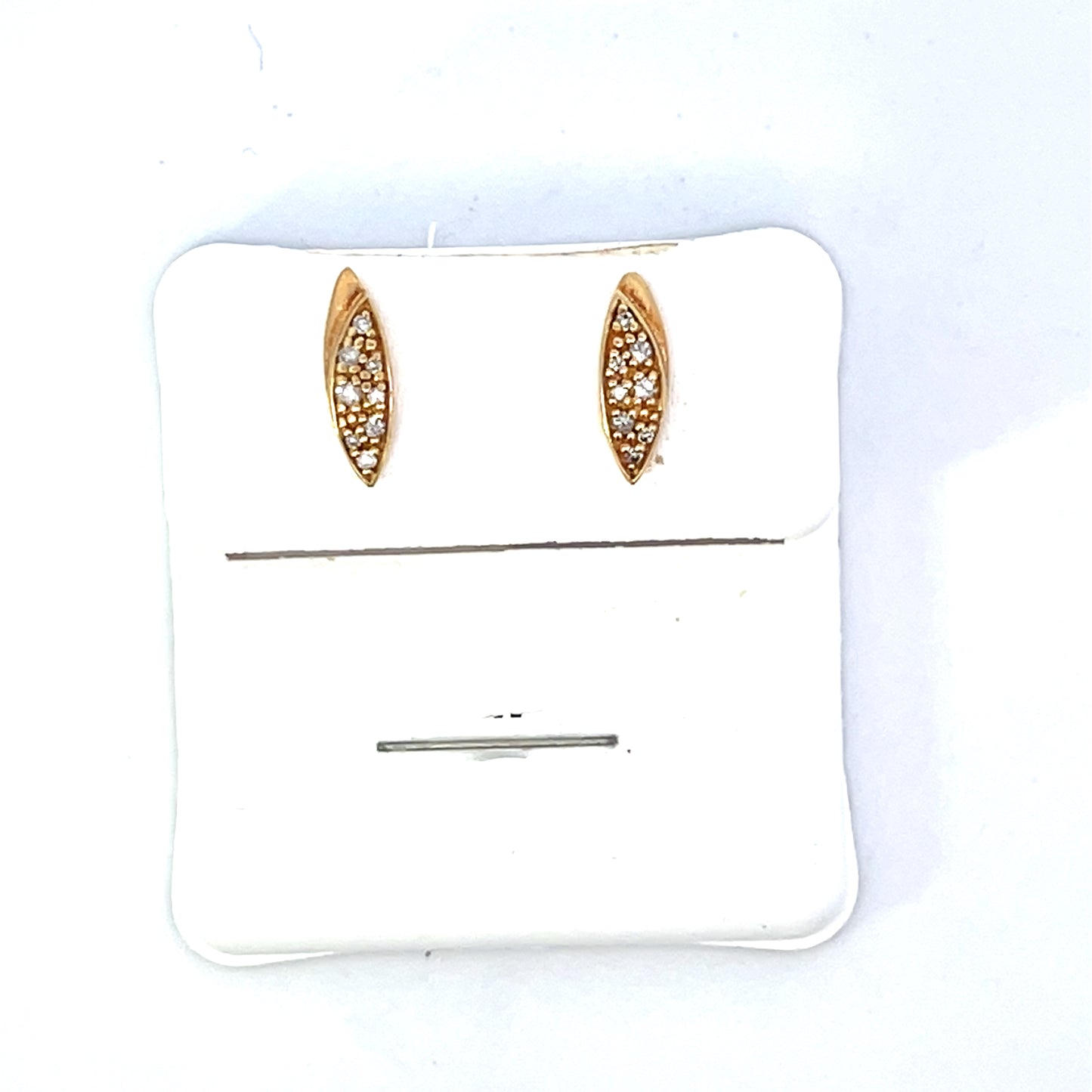 10K YG MARQUISE WITH DIAMONDS
