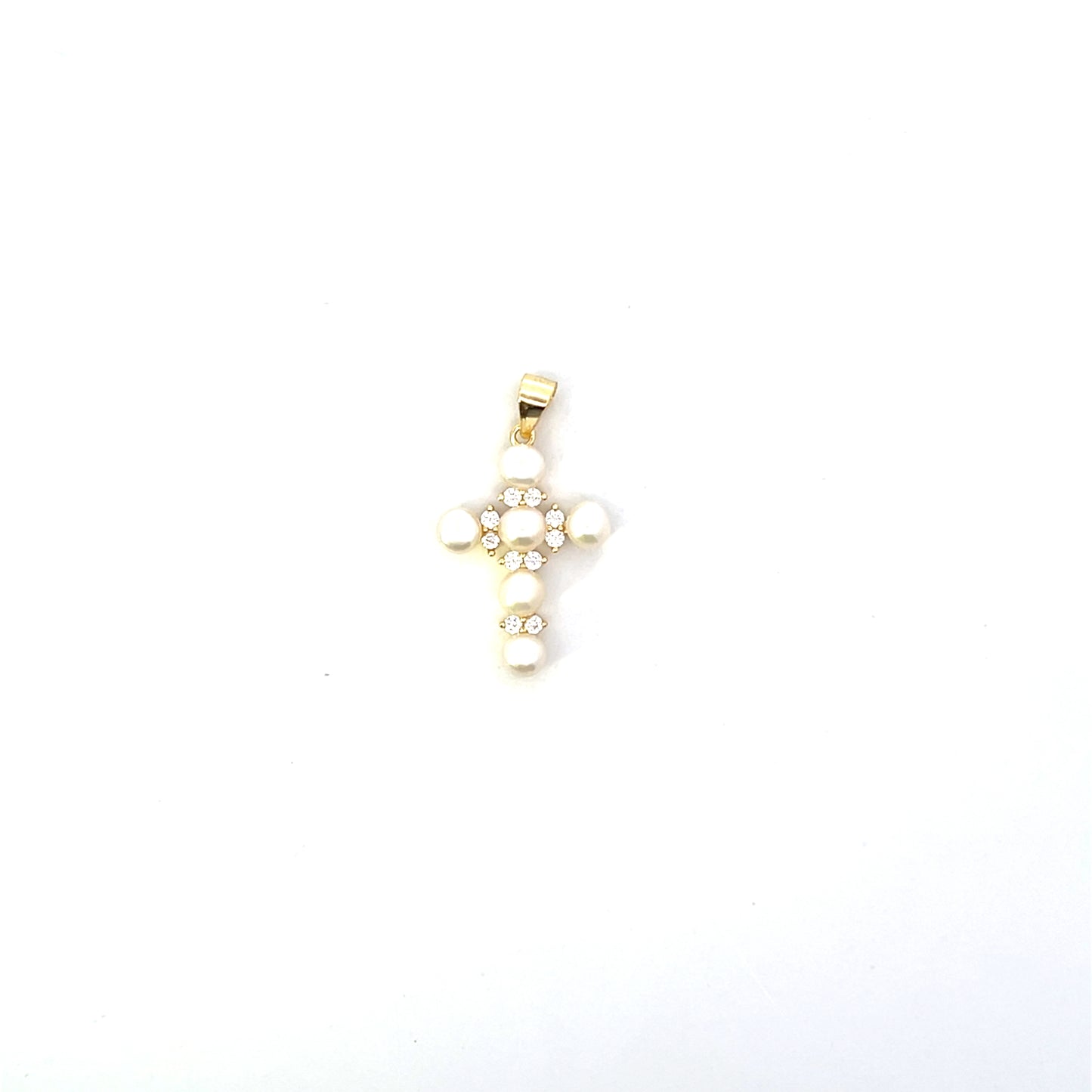 BIG PEARL CROSS CHARM SGP