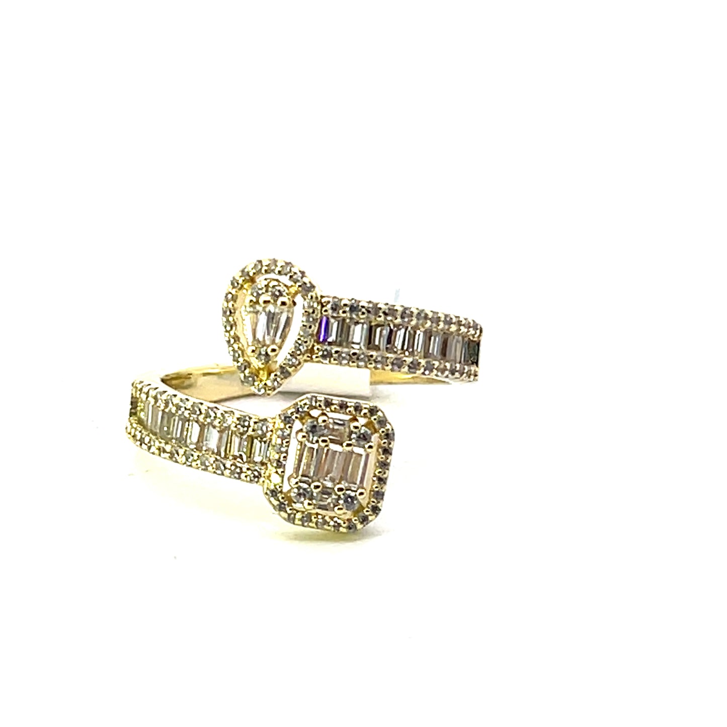 OPEN CZ DROP AND SQUARE