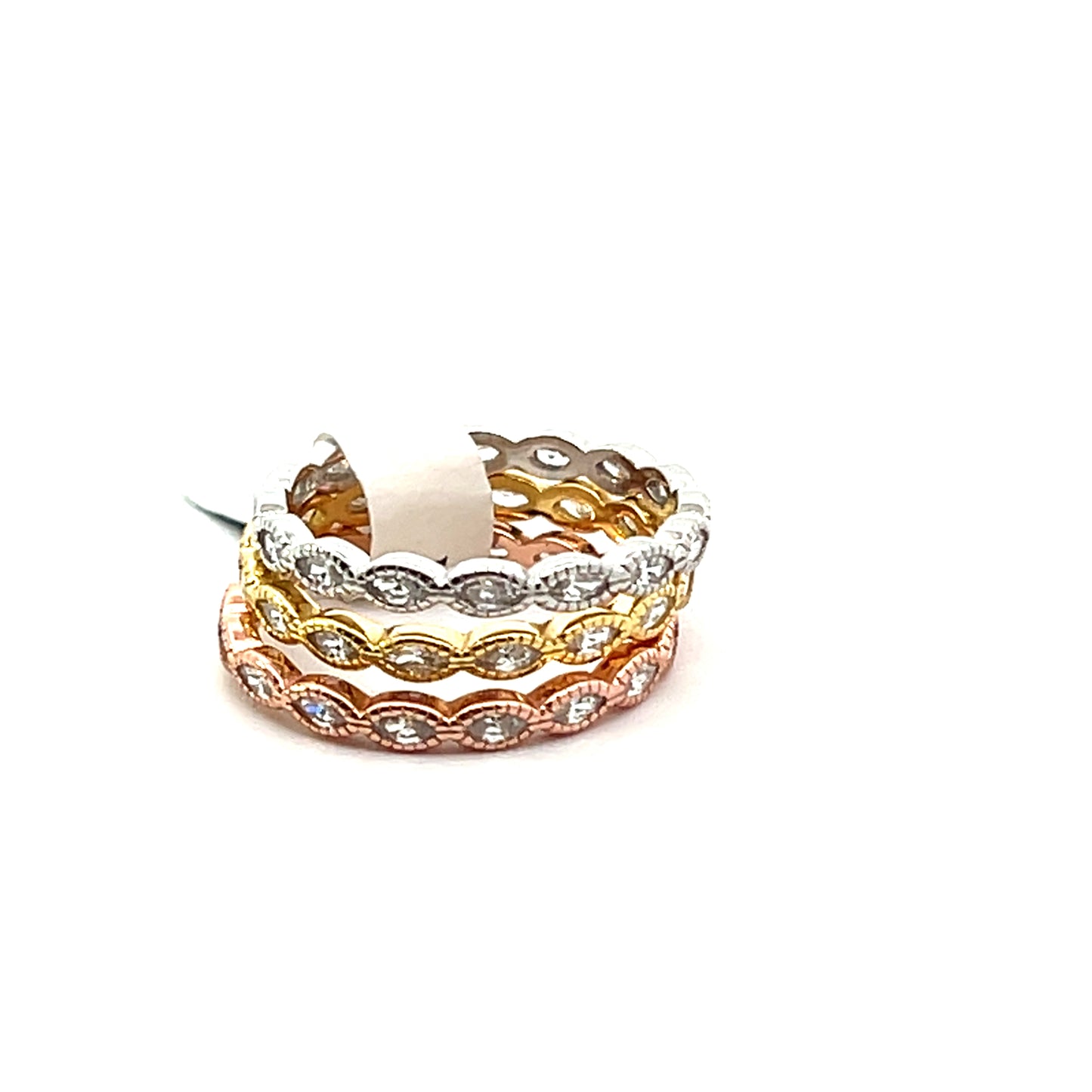 3-RING SET MINI MARQUISE WITH BEZEL