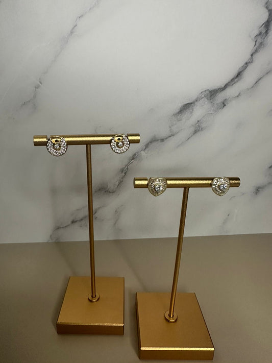 BASIC ROUND STUDS  CON SOLITARIO
