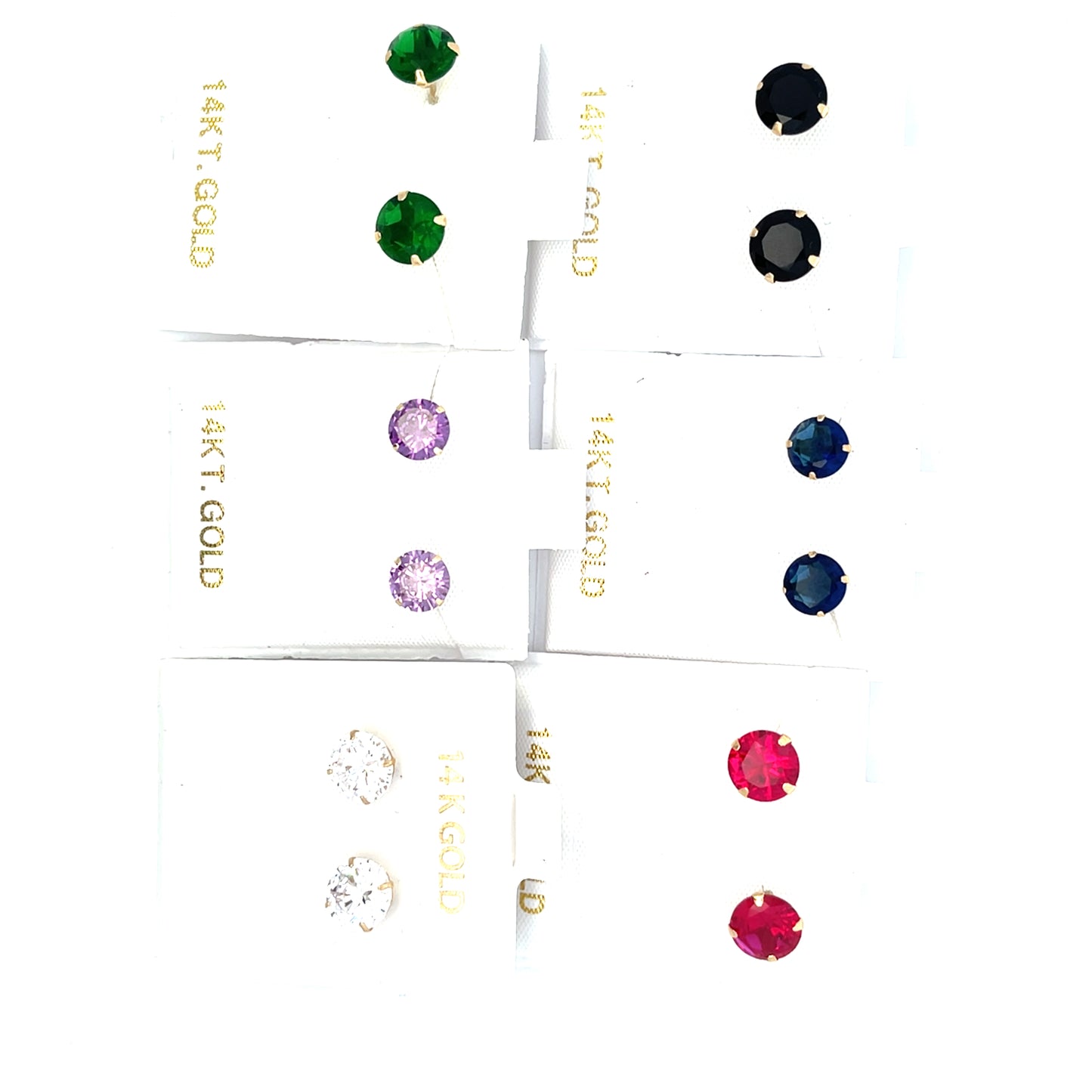 14k 8MM SOLITAIRE STUDS
