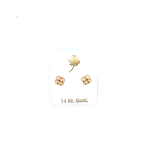SOLID CLOVER STUDS