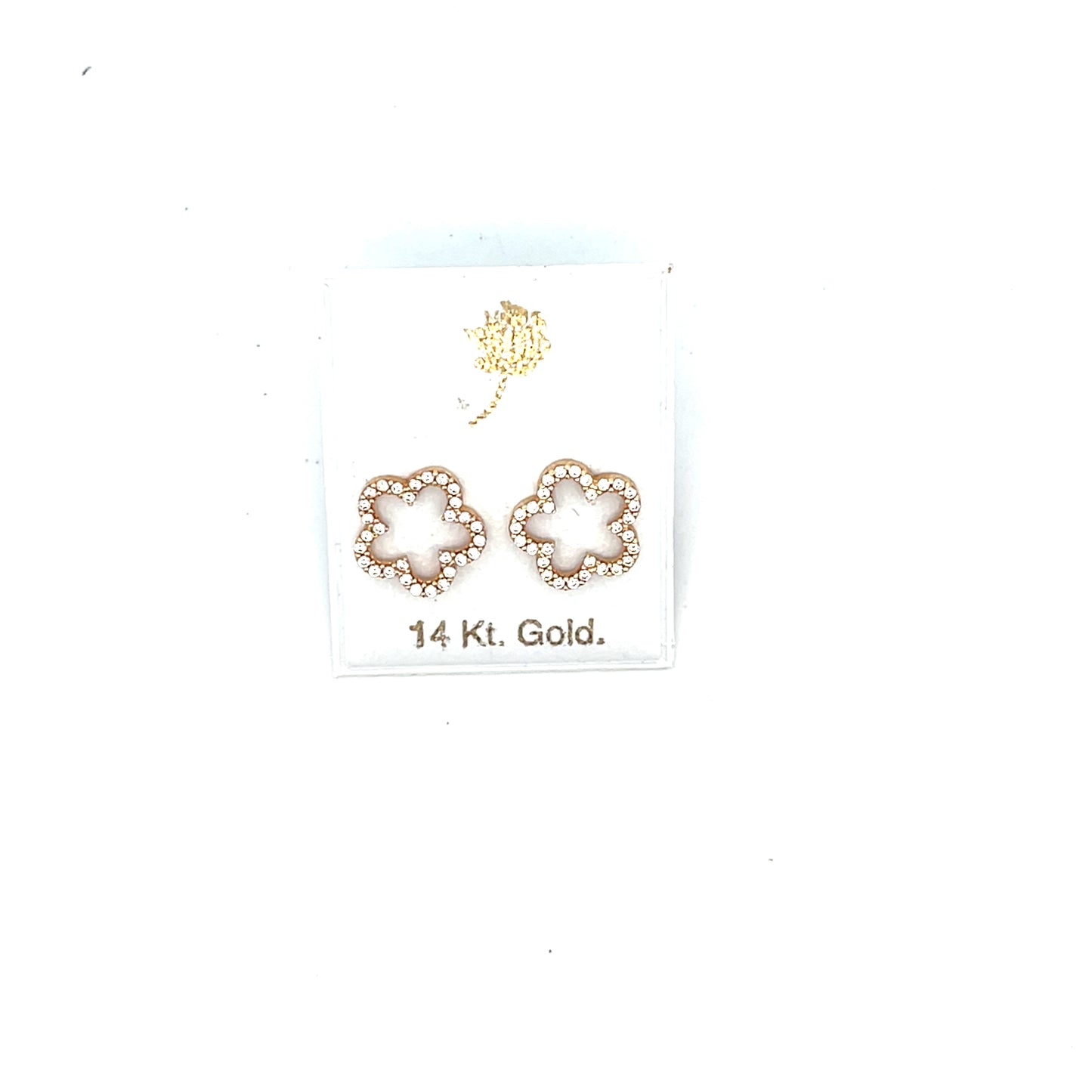 OUTLINE LARGE FLOWER STUDS