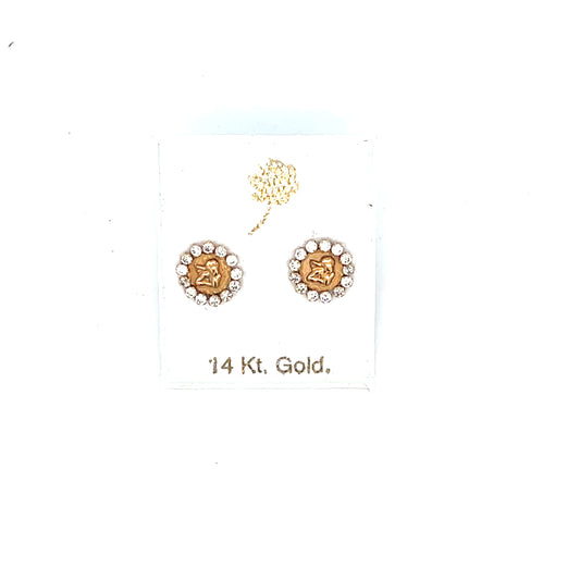 ANGEL SOLID WITH CZ STUDS