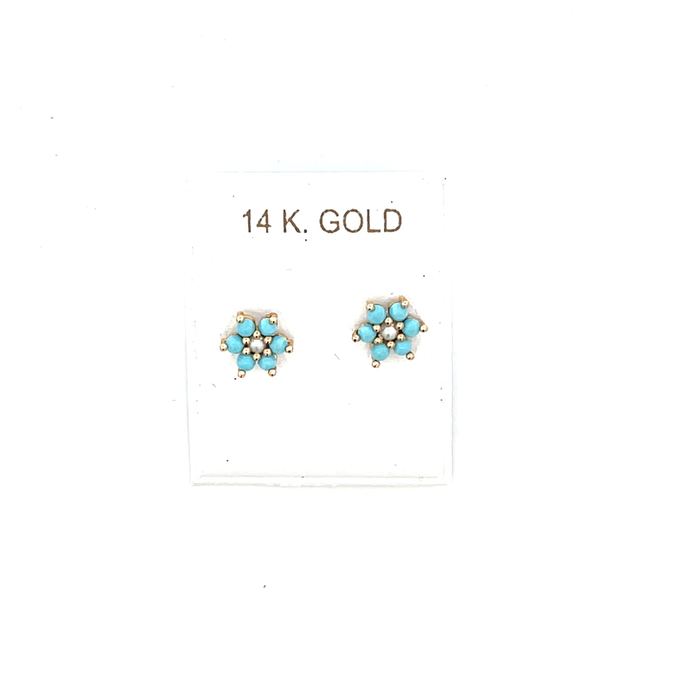 TURQUOISE WITH PEARL LARGE