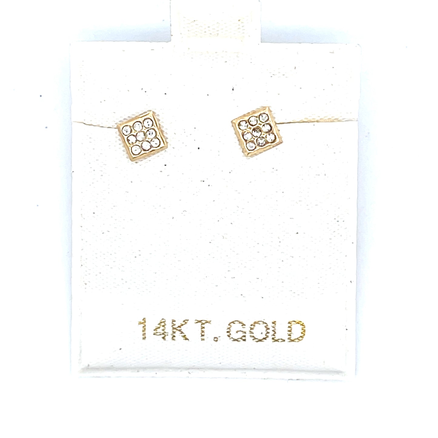 CZ SQUARE STUDS