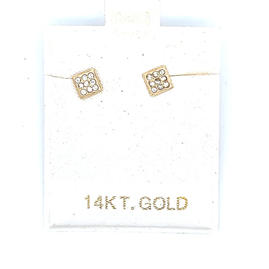 CZ SQUARE STUDS