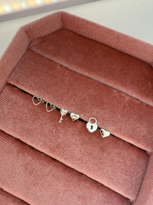HEART OUTLINE SCREWBACK STUD BY IN SEASON JEWELRY