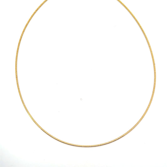 OMEGA BASIC NECKLACE 18" SGP