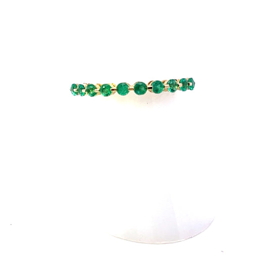 10K YG EMERALD RING BAND (Copy)