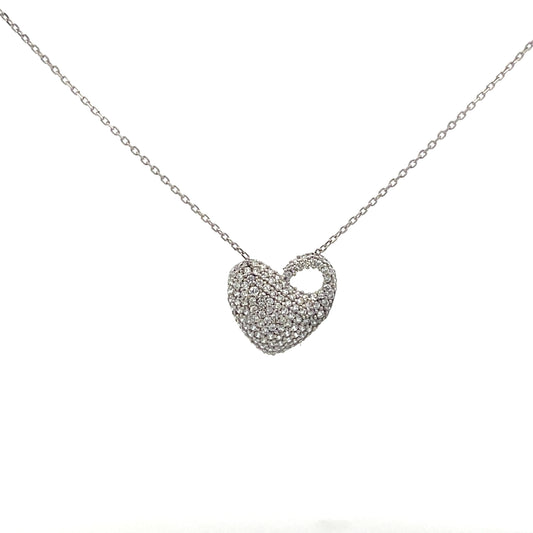 HEART WITH HOLE AND PAVE