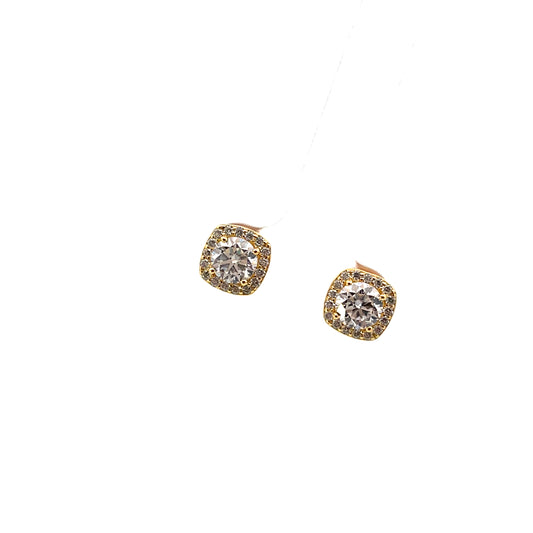 BASIC CUSHION HALO MOISSANITE EARRINGS SGP