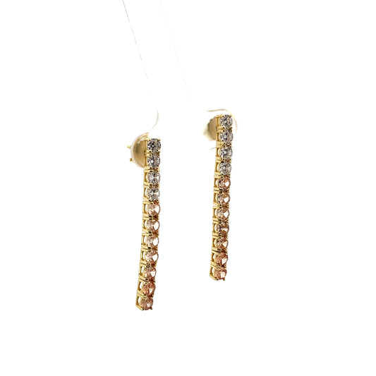 TENNIS OMBRE YELLOW EARRINGS SGP