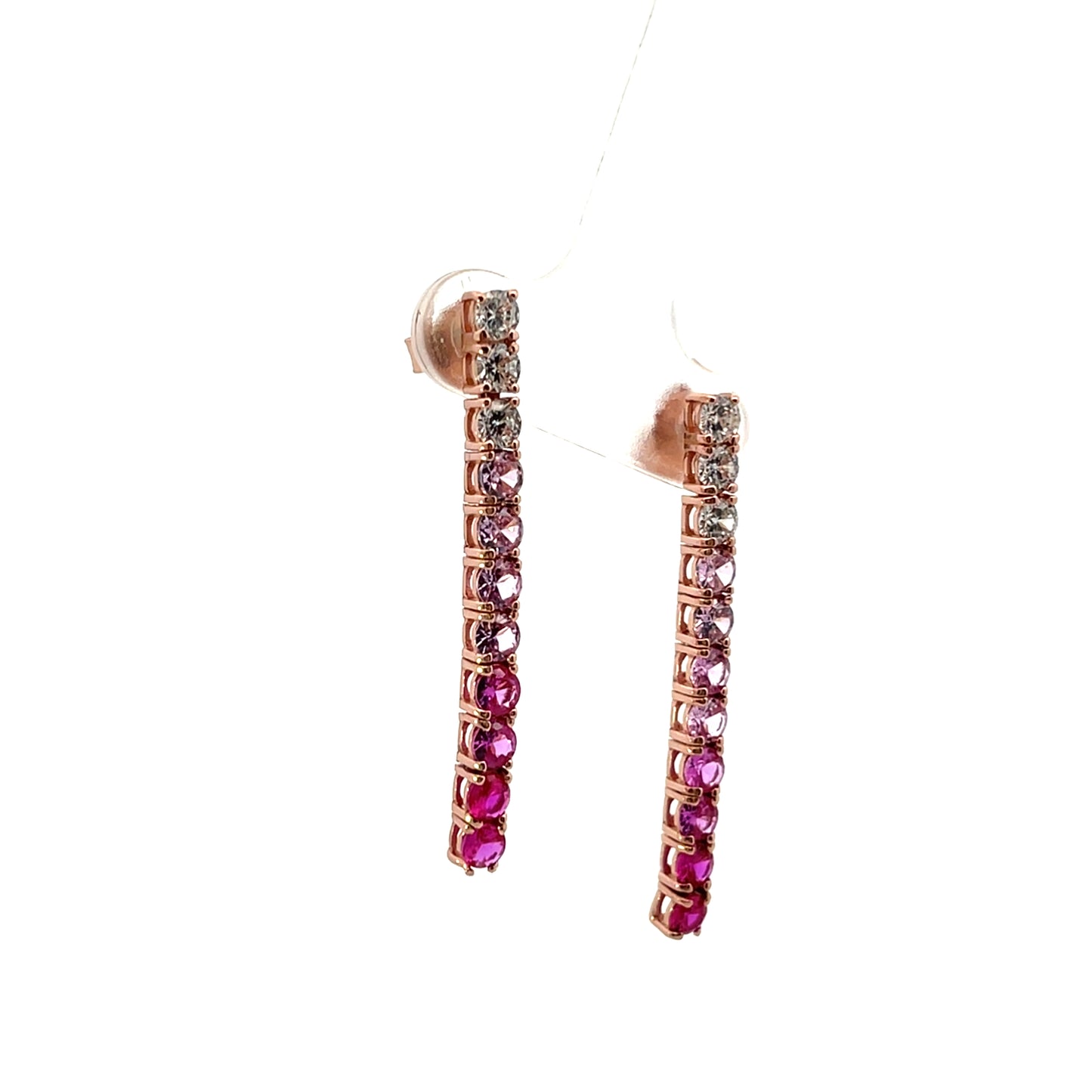 TENNIS OMBRE PINK EARRINGS SGP