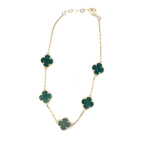 10K YG GREEN VAN CLEEF BRACELET