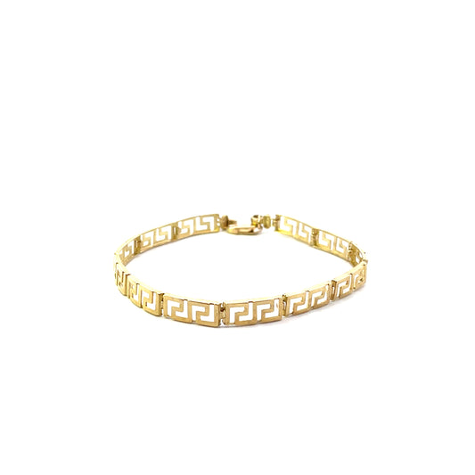 10K YG GUCCI STYLE BRACELET 7"