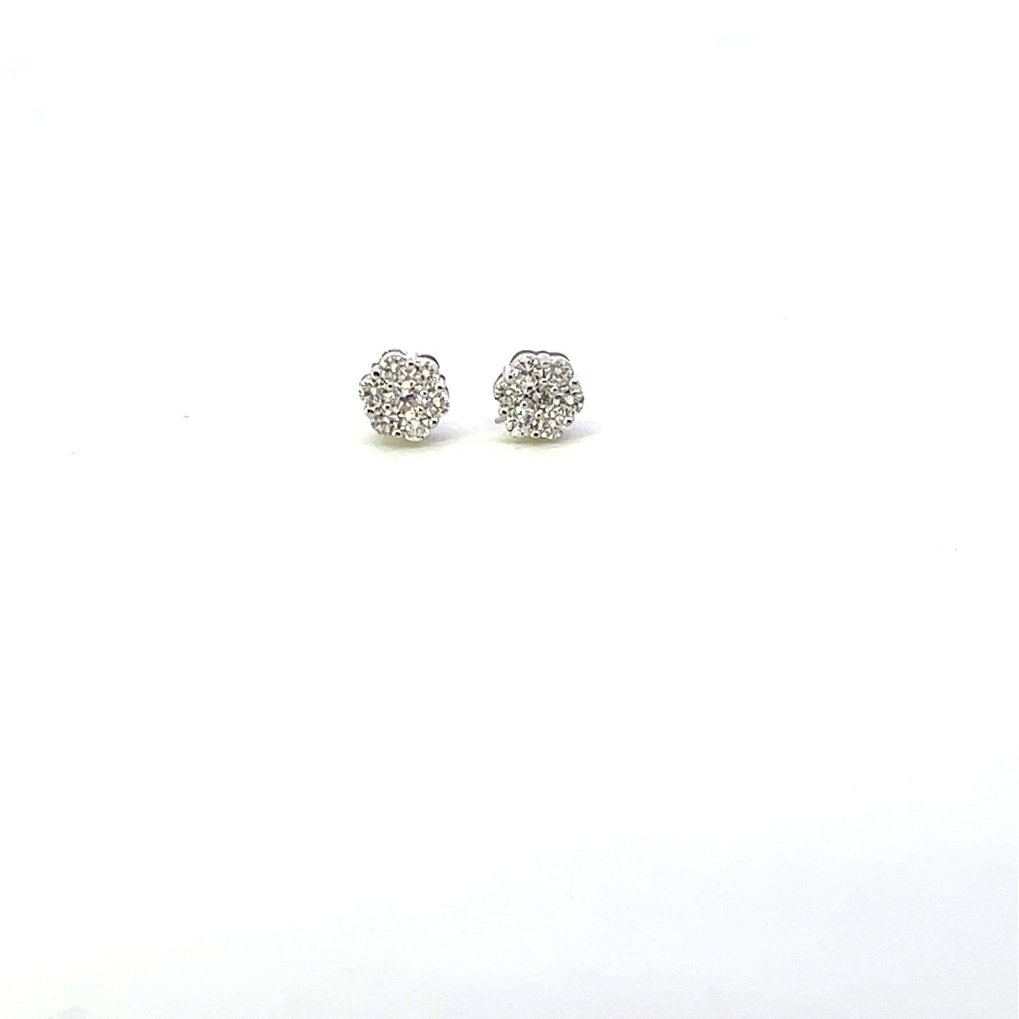 D-0.50CTW LAB DIAMOND LGD FLOWER STUDS