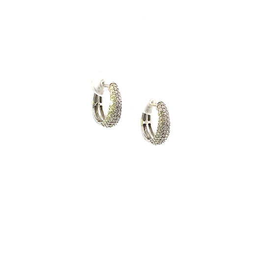 D.0.50CTW DIAMOND PAVE HUGGIES