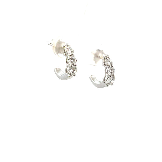 D-1.00CTW LAB DIAMOND LGD DEGRADE HUGGIES 2