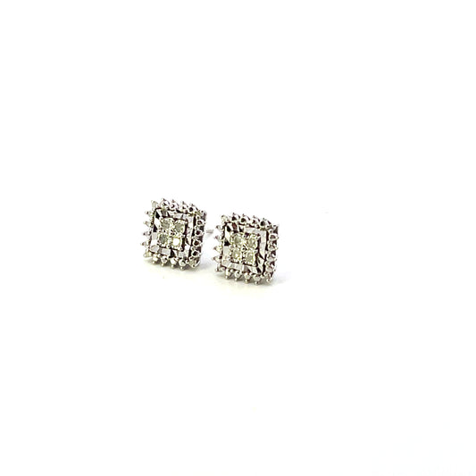 D-1.00CTW LAB DIAMOND LGD  SQUARE  PAVE STUDS