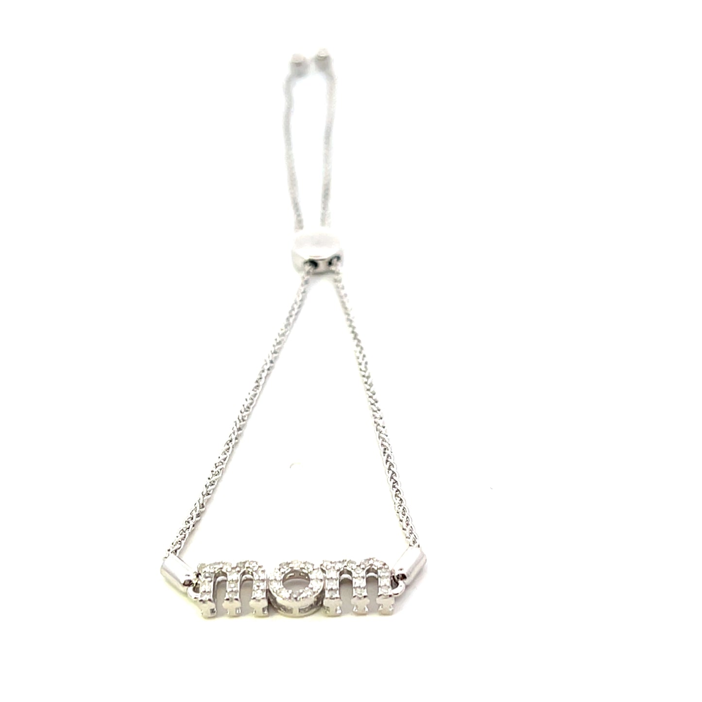 D-0.50CTW DIAMOND MOM ADJUSTABLE BRACELET